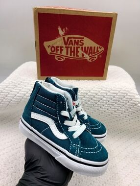 Vans Kids' Teal Sk8-Hi Zip Sneakers